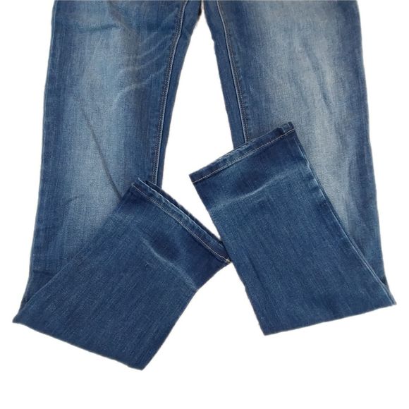 White House Black Market Womens Size 2 R The Slim Dark/Med Wash Blue Jeans - Picture 4 of 9